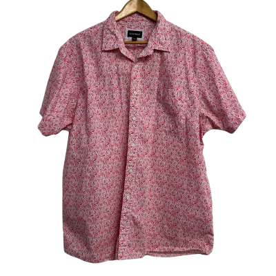 Gazman Mens Size XXL Pink Short Sleeve Shirt   