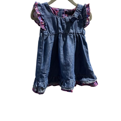 Pumpkin Patch Kids  Size 6-12m Dress Navy Blue 