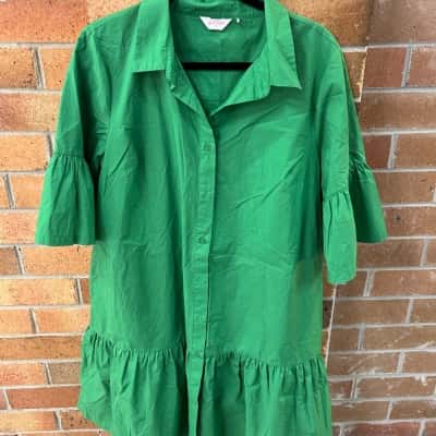 Gorman Womens  Size 12 Mini Dress Green 