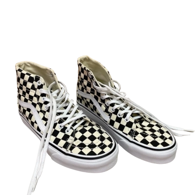 Vans Unisex  Size Mens 8 / Women’s 9.5 Sneakers Black  / Checked / White 