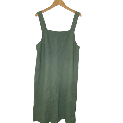 Rusty Womens  Size 14 Midi Dress Green 