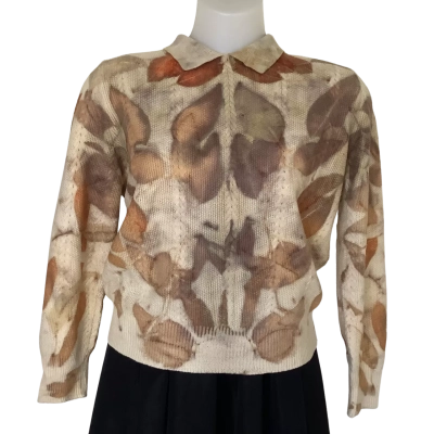 Vintage.*. Slade.   Pure Wool, Dyed Print Jumper.   Size 14 