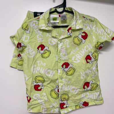  Grinch Kid's Size 4 Pajama Set