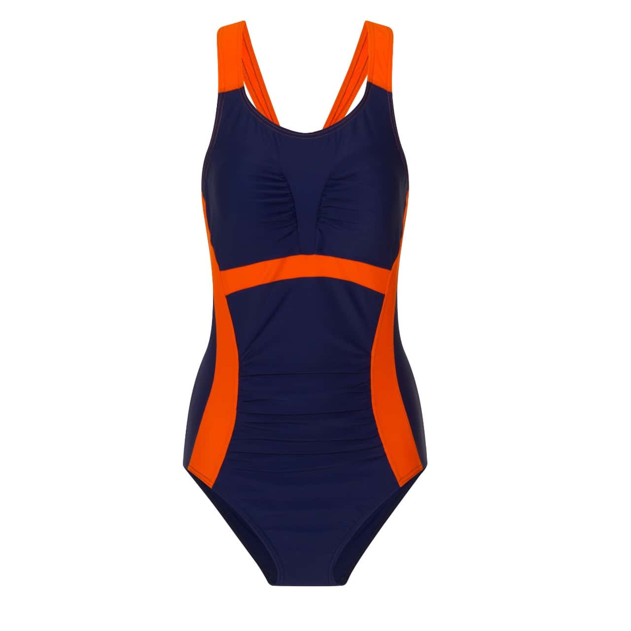 BNWT Natatio Women's Size 14 One Piece Swimwear Navy/Orange(s)
