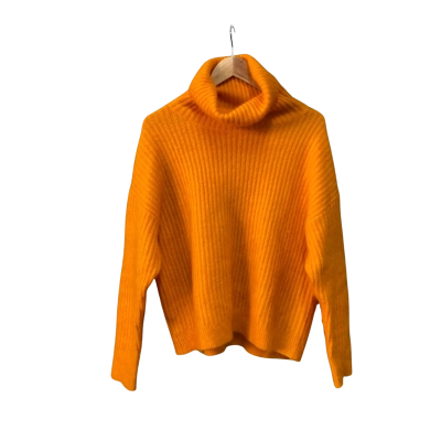 Country Road Womens  Size M Mohair-blend Roll Neck Jumper Orange 