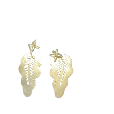 Vintage Sterling Silver Earrings London made - 1940s