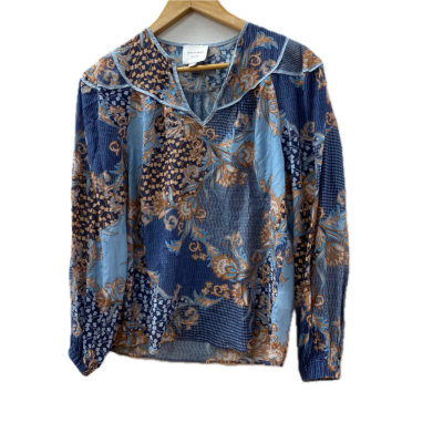 Once/Was Womens  top Size 0 Blue / Orange 