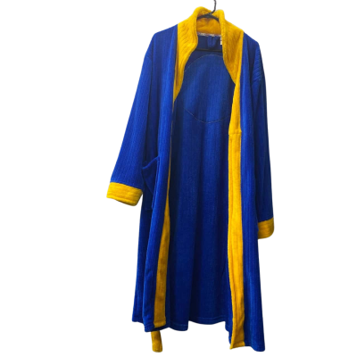 AFL Mens West Coast Eagles Robe Size L Blue / Yellow 