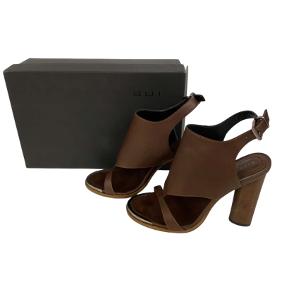 Barbara Bui Womens Brown Leather Heels Size 38.5
