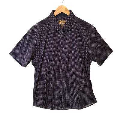Men’s Size XL Navy Blue Johnny Bigg Short Sleeve Shirt