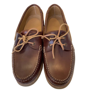 R.M.Williams Mens  Label Size 8 Leather Moccasin Brown 