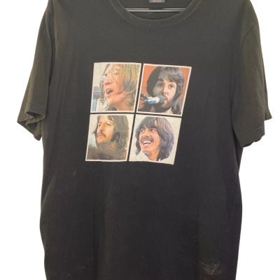  The Beatles Mens T-shirt Size L Black  
