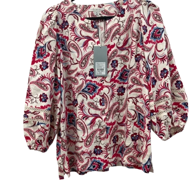 Trenery Womens  Size M 3/4 Sleeve Shirt Floral 