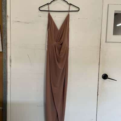 Sheike Womens  Size 6 Bridesmaid Dress Natural 