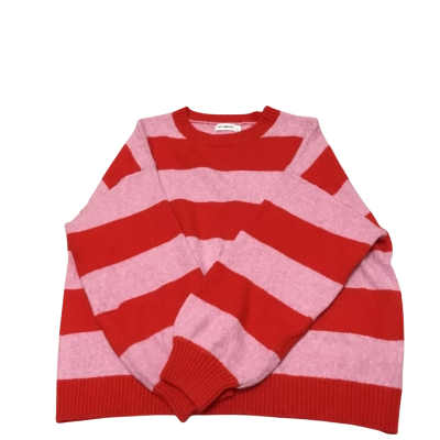 Vine Apparel Size L/XL Pink & Red Wool Jumper