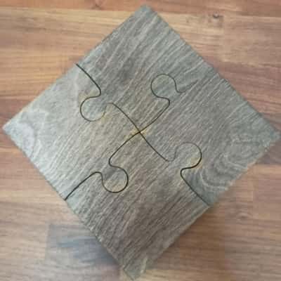 Set 4 Puzzle Piece Coasters - Canada