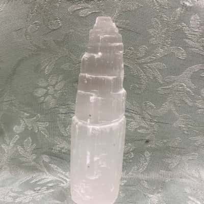 15cm White Selenite Crystal Tower