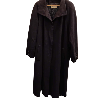  Womens Trench Coat Black  