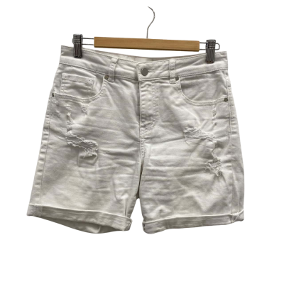 Seed Heritage Women's Size 8 Denim Shorts White 