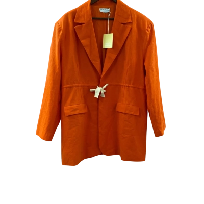 Charlie Holiday Women's Addison Blazer Dress Size 12 Tangerine Tango 