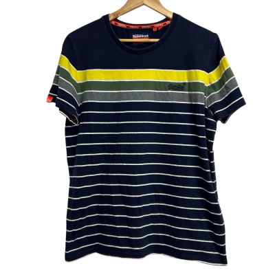Superdry Mens Size XL Striped T-Shirt  
