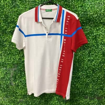 United Colors Of Benetton Mens  Size S Short Sleeve T-shirt White 