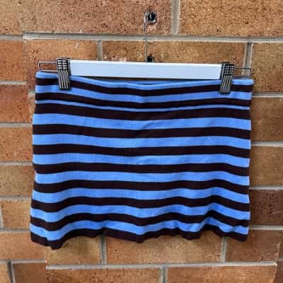 Glassons Womens  Size S Blue / Brown / Striped 