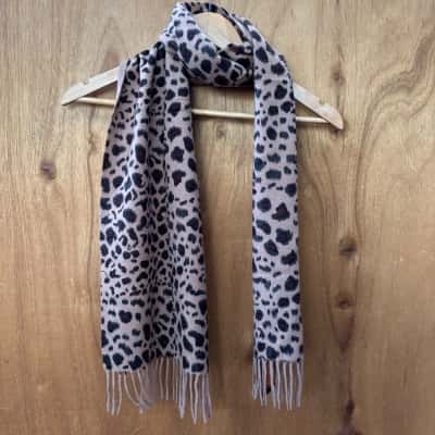UGG Animal Print Wool Scarf (New)
