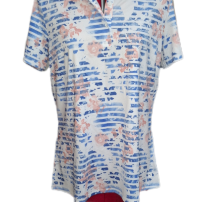 Puma Womens  Size XL Sports Top Blue / Floral / Multicoloured 