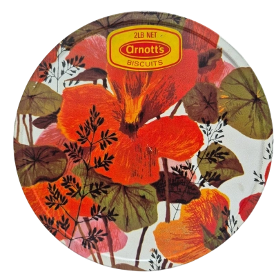 vintage Arnott’s Biscuits 2lb tin.