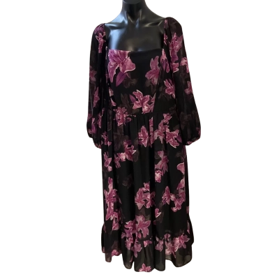 Bloomchic  Womens  Size 20 Casual Dress Black  / Floral 