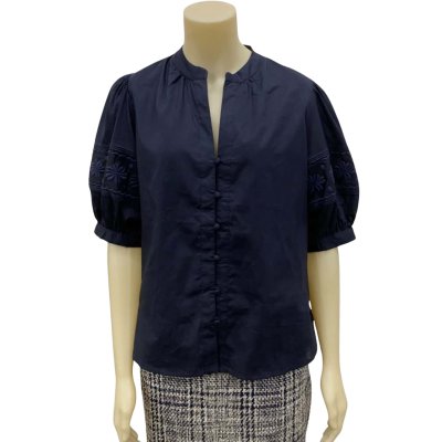 Review Womens  Size 10 Blouse Blue 