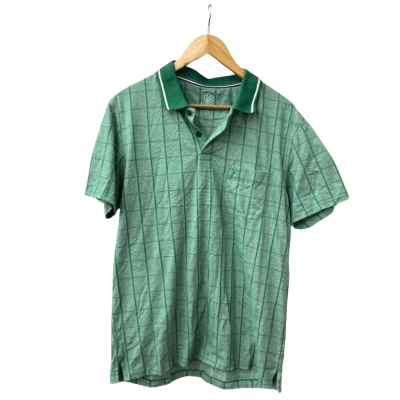 Sportscraft Mens  Size L Polo Shirt Green 