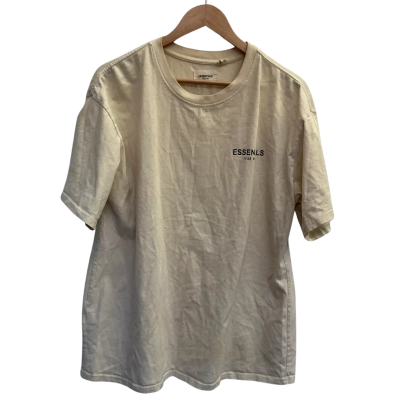 Essentials Fear of God Mens  Size M Short Sleeve T-shirt Beige 