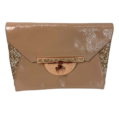 Mimco Womens Clutch Beige / Gold / Peach