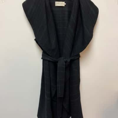 R.M. Williams Womens  Size 14 Swing Coat Black  / Green / Striped 