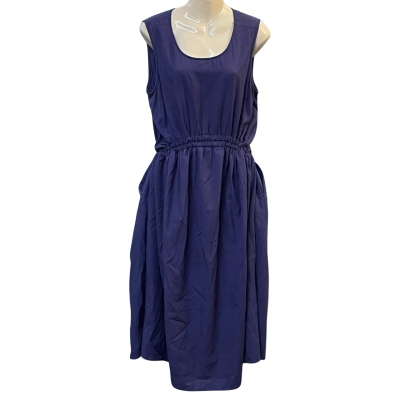 Gorman Womens Size L Midi/Sleeveless Dress Navy Blue/Purple