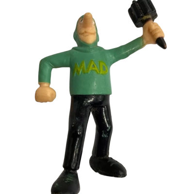 Vintage 1983 collectible Inspector Gadget MAD agent/henchman figurine 8cm. 
