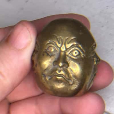 Brass/Bronze Small 4-Head weighted object