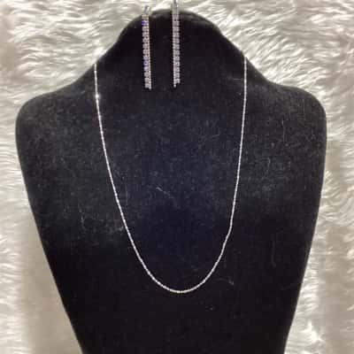  Womens Earrings / Necklace / Silver / Other