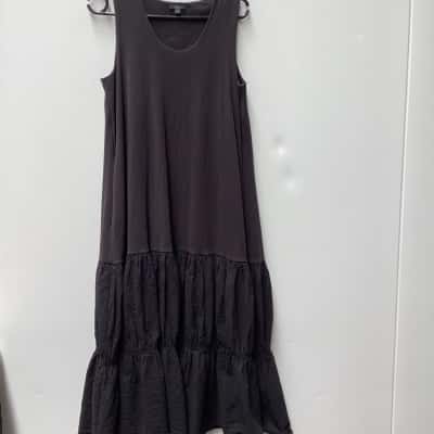 COS Womens  Size M Black  tiered maxi 