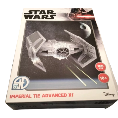 Star Wars Imperial Tie Fighter Advanced X1 - 3D Puzzle Brand New and Boxed. 160 pieces recommended for 10+ years old.