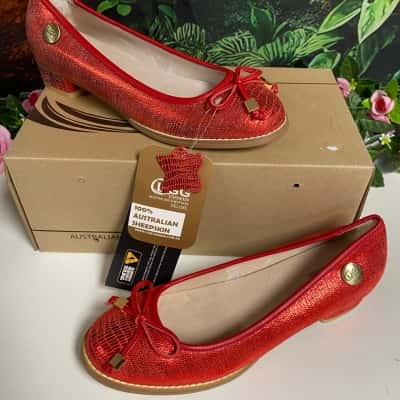 Womens S5 UGG Tasman Australian Sheepskin (RED) Shoes