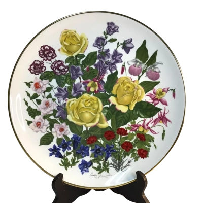 Franklin Porcelain Flowers of the Year June