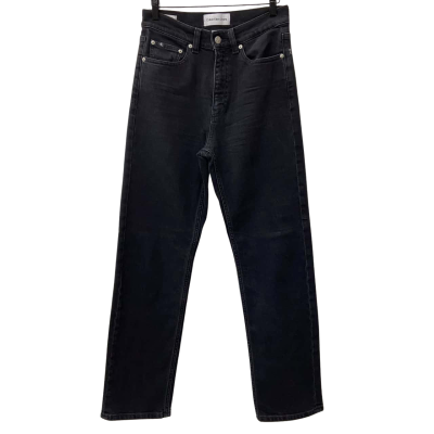 Calvin Klein Women's High-Rise Straight Leg Black Jeans W28 x L30