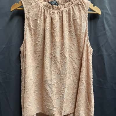 Decjuba Womens Size M Beige Top