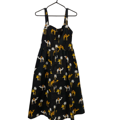 French Connection Womens  Size 14 Shoestring Strap Dress Multicoloured 