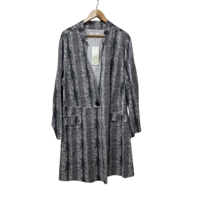 BNWT beme Womens  Size 22 Black / Grey / White Faux Suede Jacket RRP $159.99