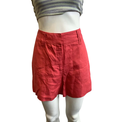 BNWT Country Road Women's Size 12 Linen Wide Leg Shorts Primrose 