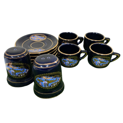 Set Of Greece Porcelain Dishes